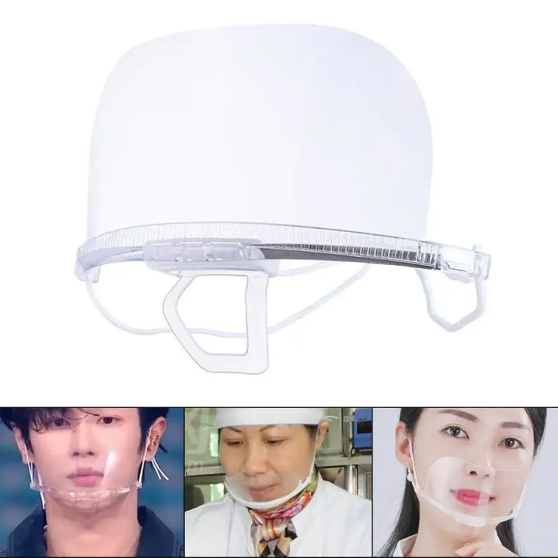 

Permanent Anti Fog Transparent Hygiene Safety Masks For Catering Food Hotel Kitchen Bar Restaurant Anti-Splash Plastic Masks