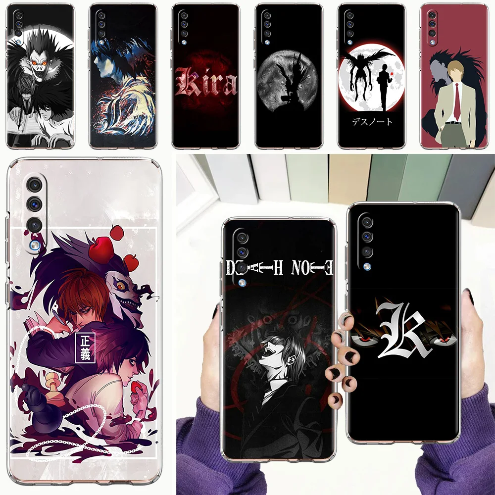 

Death Note Ryuk Kira Fundas Phone Case For Samsung Galaxy A12 A32 A52 A50 A70 A10 A20 A30 A40 A72 4G Transparent Soft Shell Bag