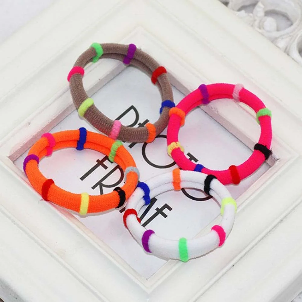 

Fashion 10Pcs Women Girls Hair Ropes Hair Rings Candy Color Elastic Rubber Bands Ponytail Holders Headband