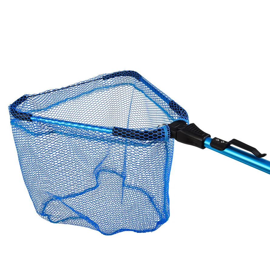 Треугольная рыболовная сеть 2 секции сжатие 80-98 см ручная из алюминиевого сплава