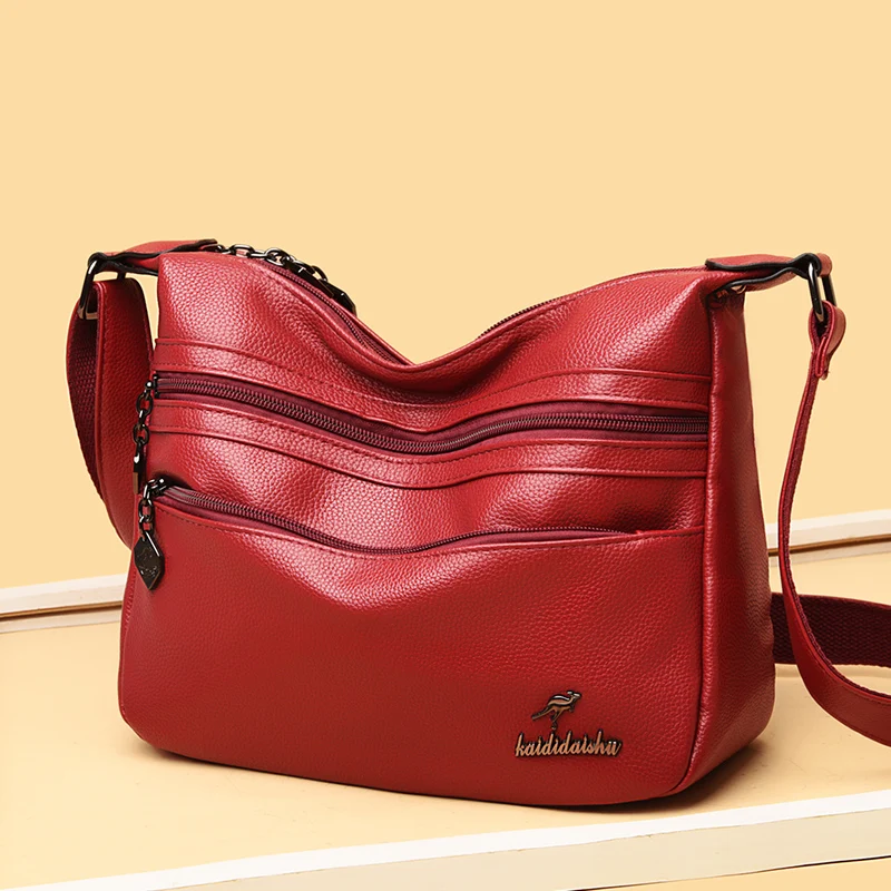 

Luxury Handbags Women Bags Designer Soft Leather Bags For Women Crossbody Messenger Bag Ladies Vintage Shoulder Bag Famous Brand