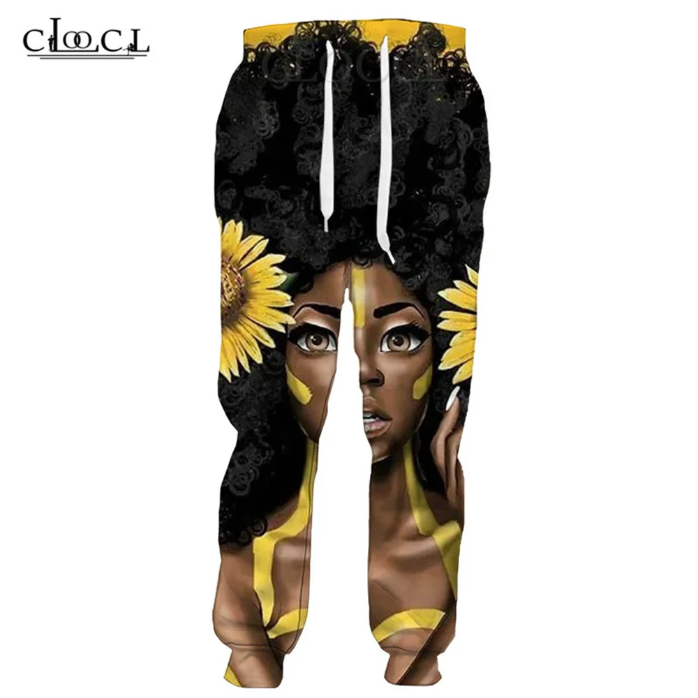

CLOOCL Newest Cartoon Men Sports Pants Africa Girls Tan Ladies 3D Print Men Clothing Women Sweatpants Harajuku Trousers