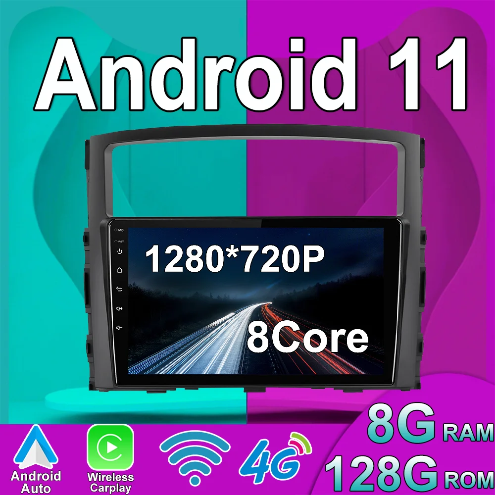 

Android 11 For Mitsubishi Pajero 4 V80 V90 2006 - 2014 Car Radio Stereo Multimedi Video Navigation GPS Wireless Carplay DSP IPS