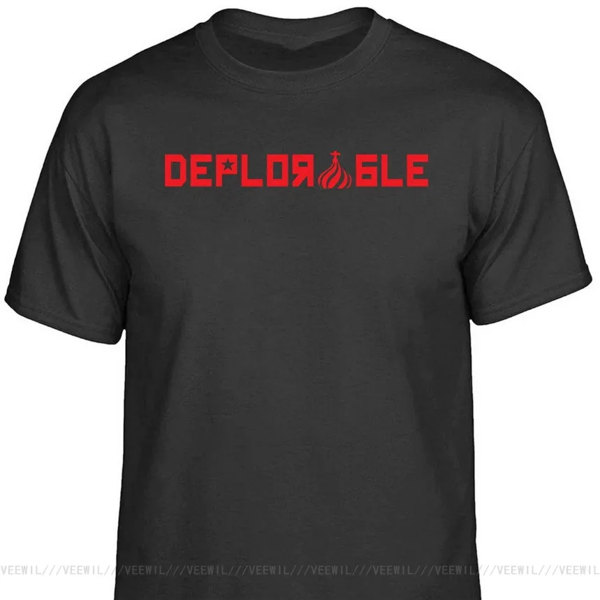 

Russian Style DEPLORABLE T Shirt USA Basket Trump Russia Gamer Hackers Election Fast Shipping Harajuku Vintage T-Shirt Fashion
