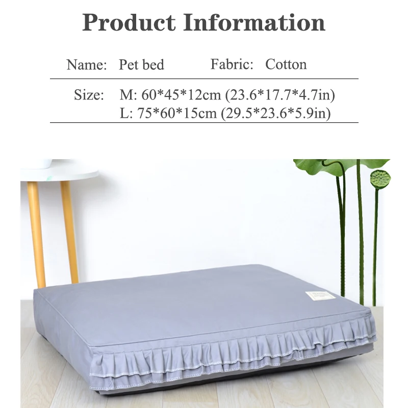 Домашние животные бинго Кошка Хлопок рюшами кровать Моющийся питомник Doghouse