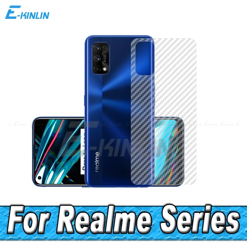 3D защитная пленка из углеродного волокна для задней панели Realme 8 5i 6i 7i 6S 5s 5 6 7 5G X2