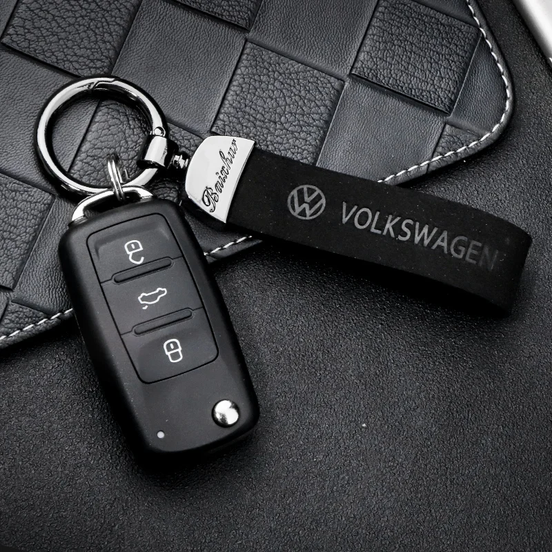 Цепочка-брелок для автомобиля Volkswagen Touareg Golf Phaeton Sharan из замши и кожи | Автомобили