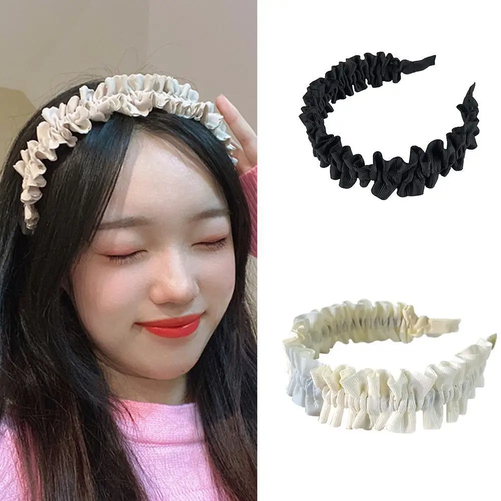 

Pleated Hairbands Headbands For Women Girls Vintage Hoop For Party Bride Wedding Hair Bands Accessories