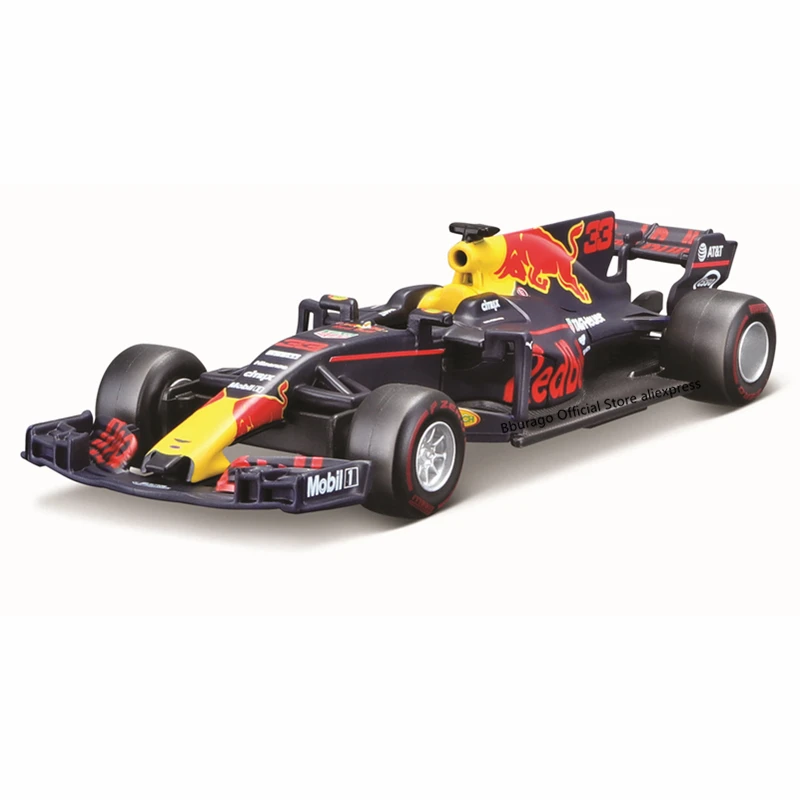 

Bburago Red Bull Racing TAG Heuer in 1/32 scale 2017 RB13 #33 Max Verstappen Car model Collecting gift toys