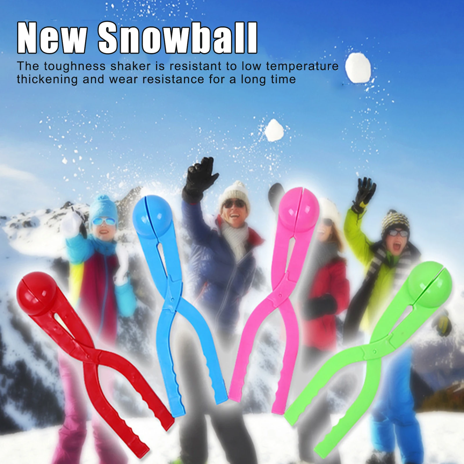 

1/2Pcs Snowball Maker Snowball Tool Winter Snowball Outdoor Sports Toy Random Color M09
