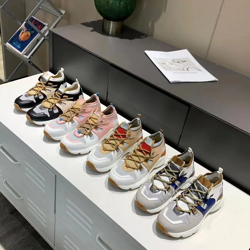 

Spring autumn flat heel platform old dady Shoes Women Round Toe Sneakers ladies Comfortable Breathable Casual Shoes 2021