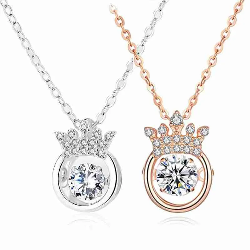 Ожерелье с подвеской в виде короны модное индивидуальное простое ожерелье