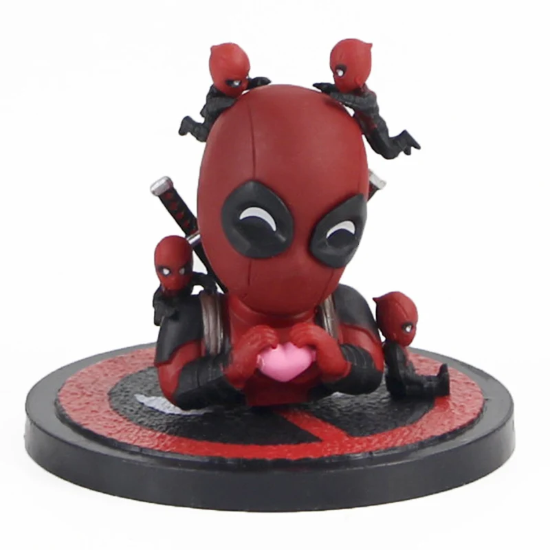 Игрушечная фигурка Дэдпула мини яйцо серия атаки X Men Уэйд с единорогом котенок