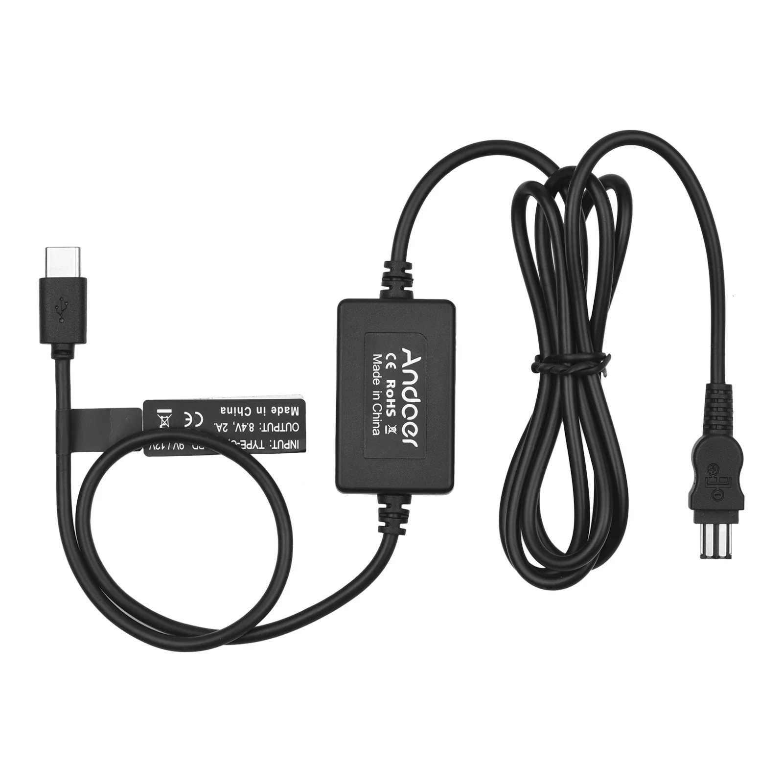 Andoer USB Type-C to AC-L15 Power Supply Adapter Cable Camcorder Charge Replacement for Sony AC-L10/ AC-L10A/ AC-L10B | Электроника