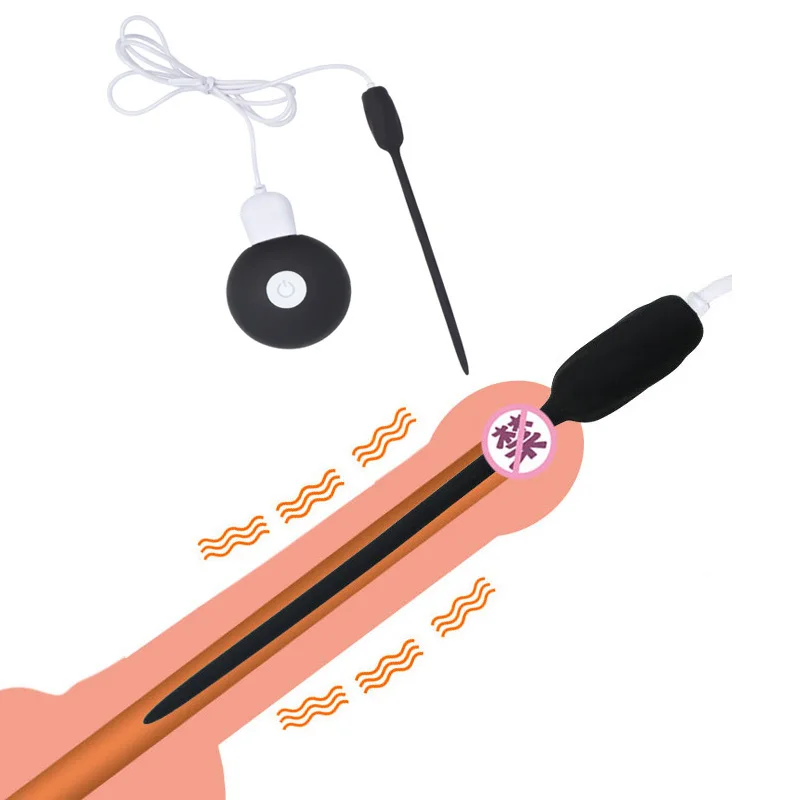 20 скоростей уретральный вибратор катетер вибрирующий штекер для пениса Вставка