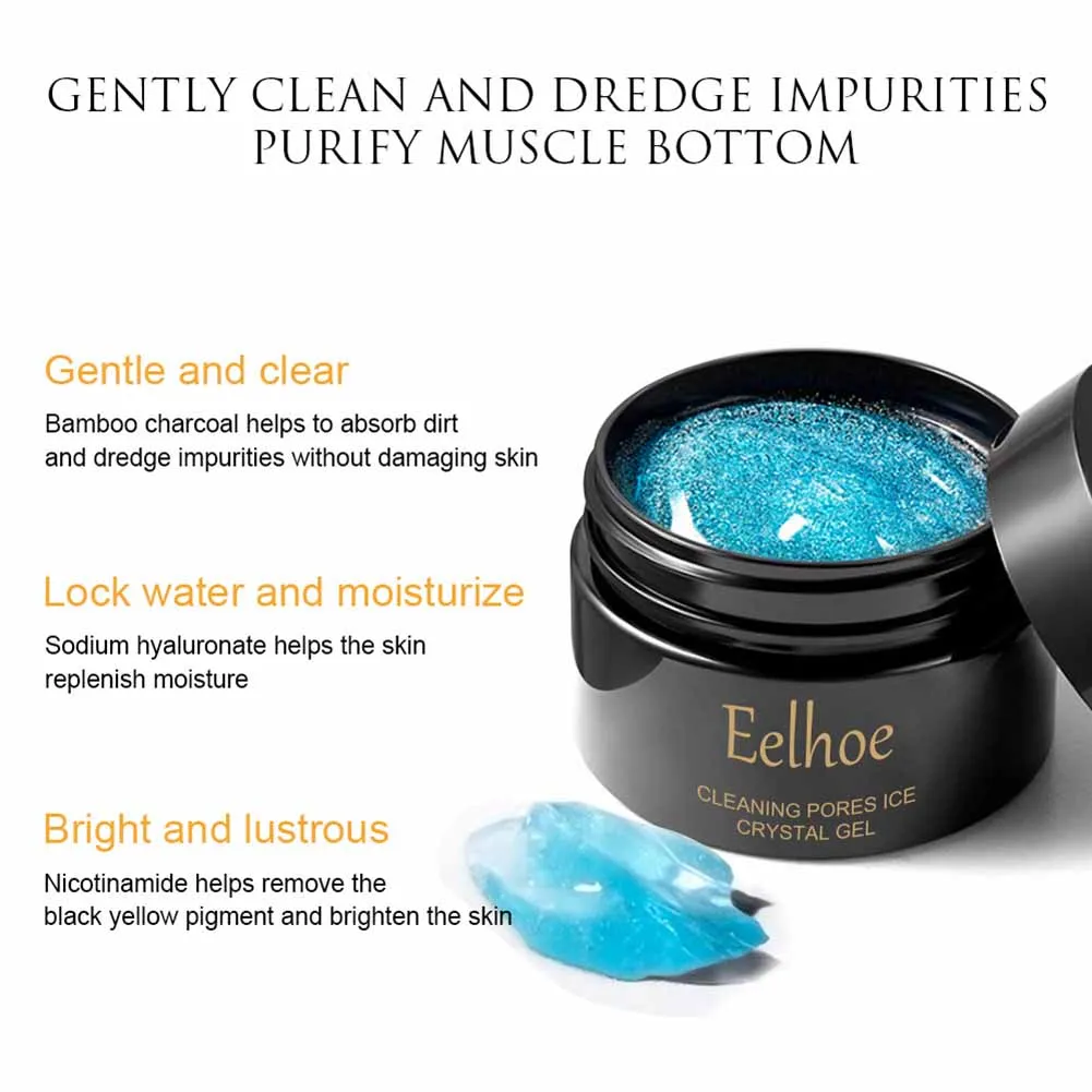 

Skin Cleansing Gel Ice Crystal Cleansing Gel Deep Cleans Pores And Absorbs Dirt Balance Oils Gently Repair Pores Moisturizing F