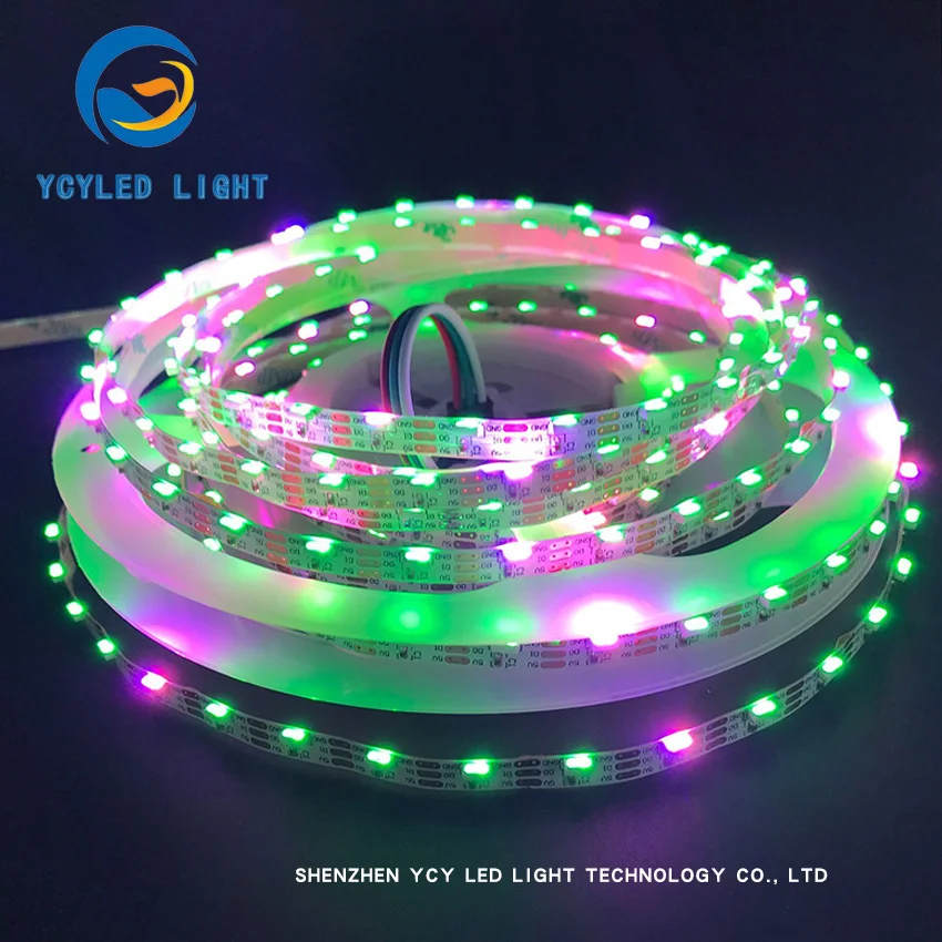 5V 72 светодиодов/m ws2812b SK6812 сбоку излучающих индивидуальных neopixel адресуемых Цифровой пикселей rgb светодиодные ленты ws2812 программируемый Светодиодная лента