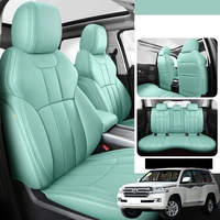 genuine leather car seat cover set for toyota land cruiser 200 interior details automotive goods auto accessories in the salon