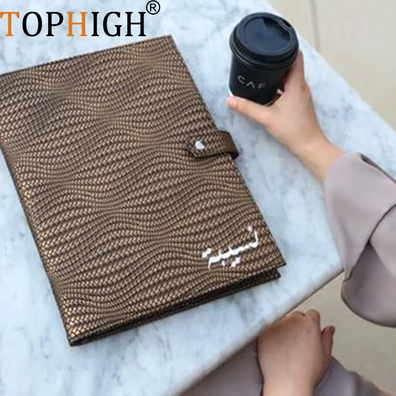 Сумка для документов TOPHIGH модная серая с узором в виде ящерицы женщин 2021 деловой
