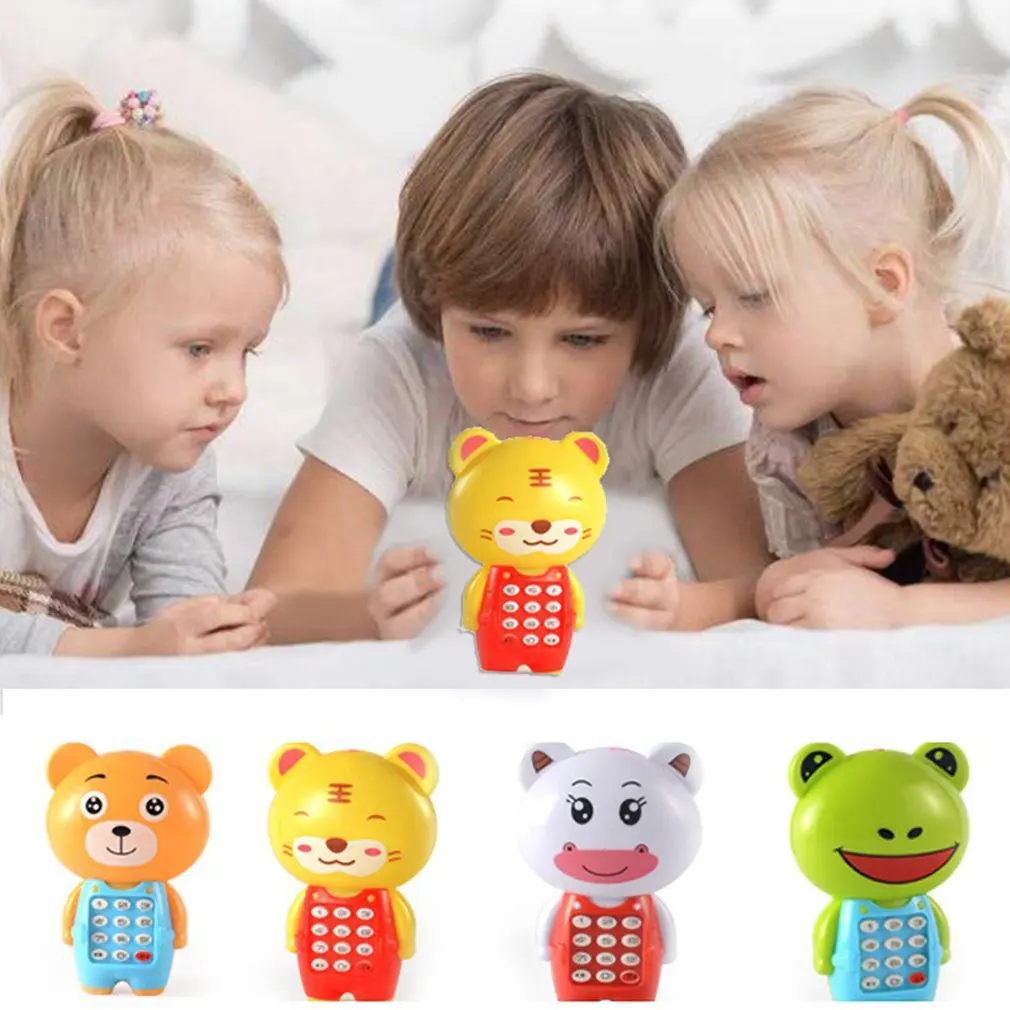 

1 Piece Electronic Toy Phone Musical Cute Children Phone Toy Early Education Cartoon Telephone Kid Toys Random Color