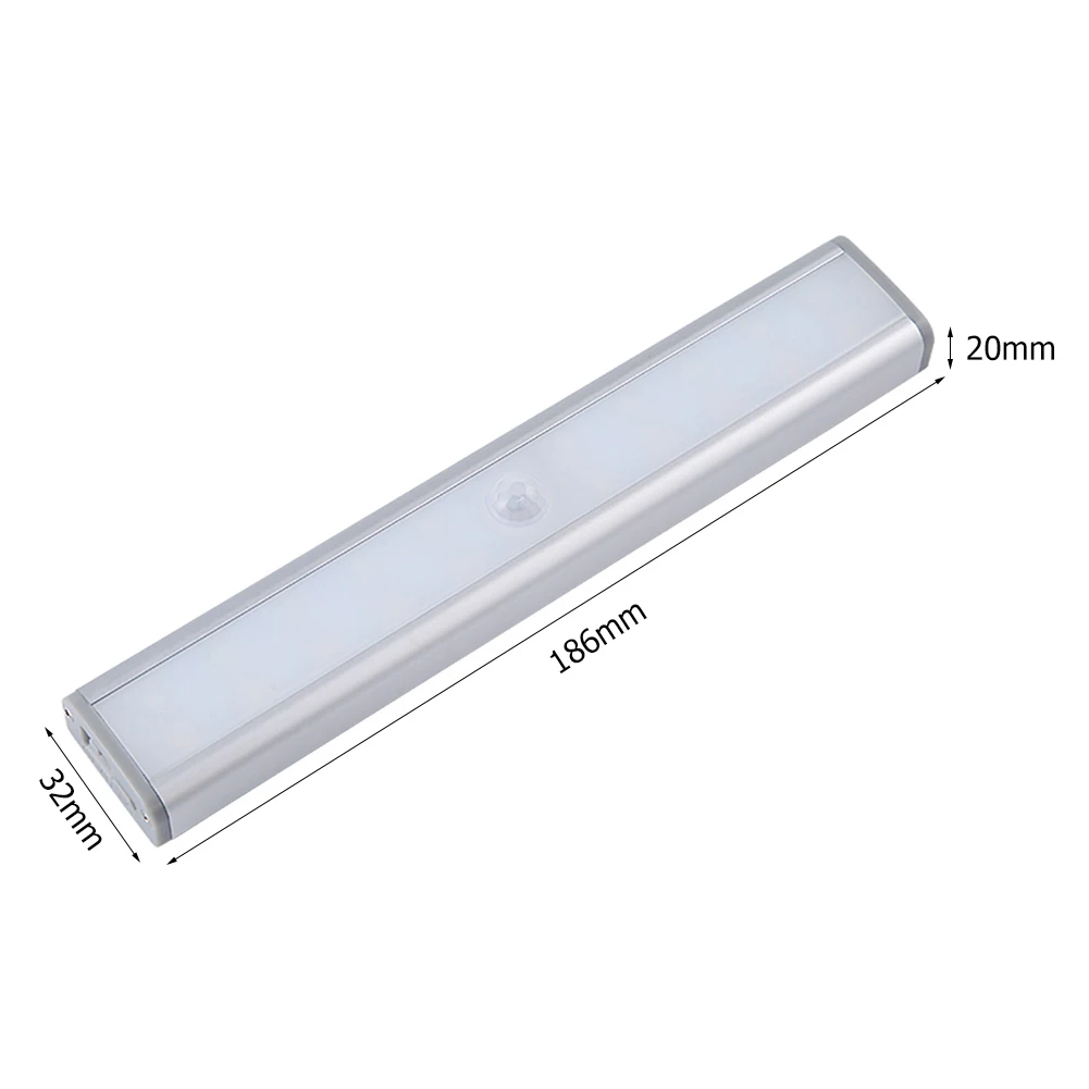 

PIR Motion Sensor Night Light Wardrobe Stairs Light USB LED Lamp Rechargeable Light for Household Bedroom Accessory