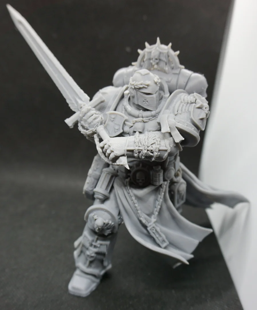 

56mm 75mm Resin Model Kit Fight Warrior 40K Figure Unpainted Unassembled ( No Base)