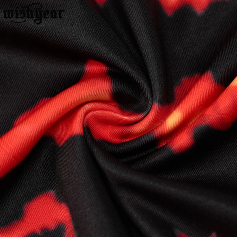 

Fire Print Gloves Gothic Playsuit Sleeveless Short Romper Streetwear Women 2020 Autumn Sexy Party Bodycon Lady Clothes