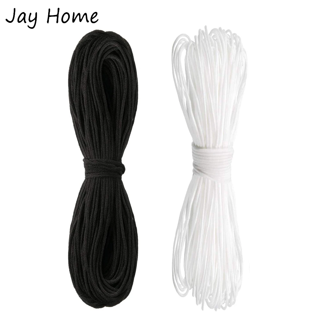 Эластичная лента 3 мм 5 10/20 ярдов тяжелая эластичная резиновая для шитья одежды