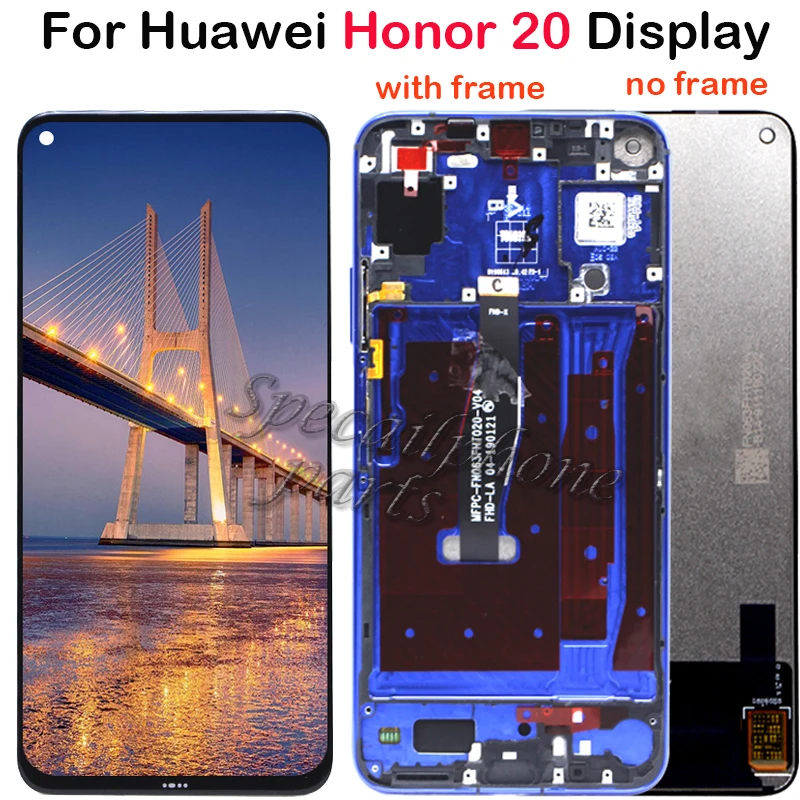 For Huawei honor 20 LCD Display Touch Screen YAL-L21 With frame Digitizer Assembly Replacement Repair Part for Honor pro | Мобильные
