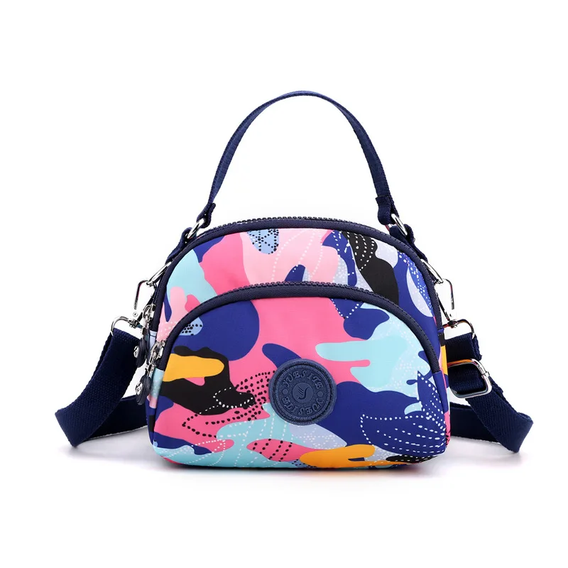 

Korean Fashion Rainbow Pattern ladies bag Small nylon cross body bag 6 colors Women's fashion bag Brand cute mini bag for girls