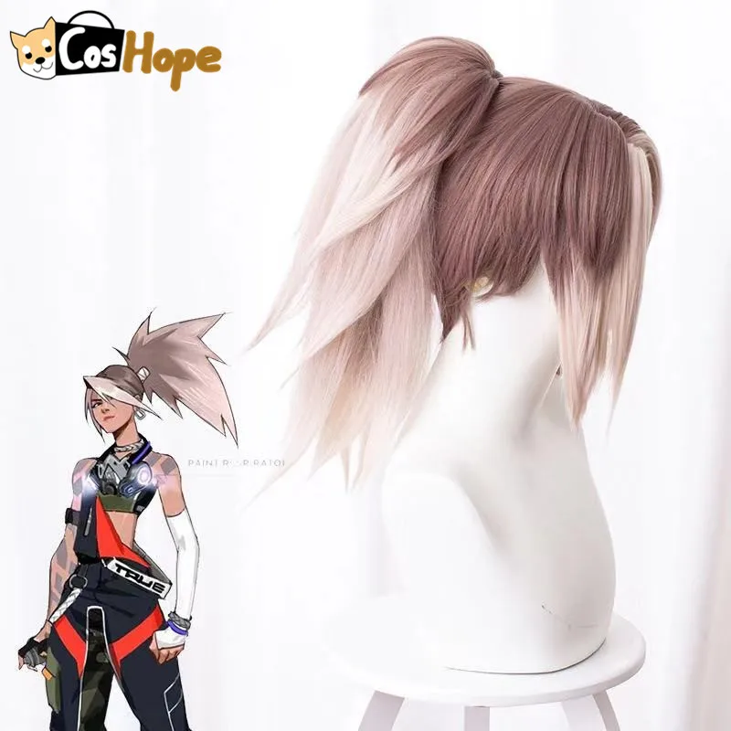 Парик Акали из термостойких синтетических волос размер 45 см цвет серый