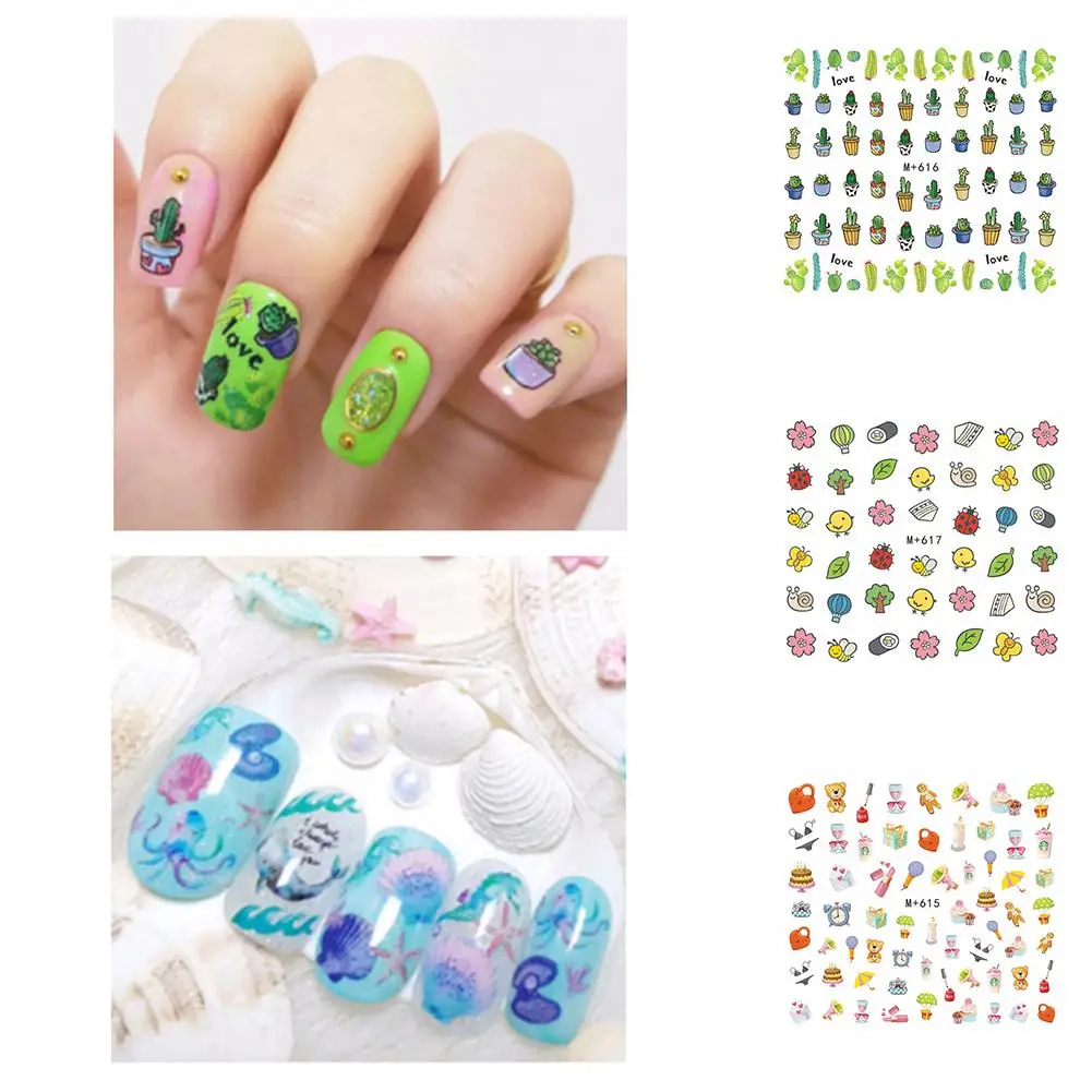 Модное художественное украшение с рисунками животных цветов Дерева|Стикеры и