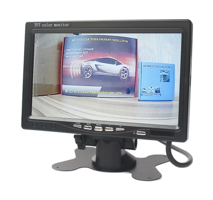 DIYKIT AHD 800x480 7 дюймов TFT ЖК-монитор для автомобиля монитор заднего вида Поддержка 1080P AHD камера 2x4 pin видео вход
