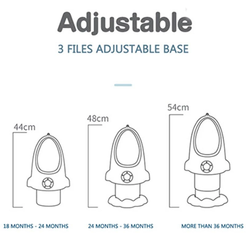 

Baby Boy Potty Rocket Toilet Children Stand Vertical Urinal Infant Boys Pee Adjustable Wall-Mounted Boy Urinal
