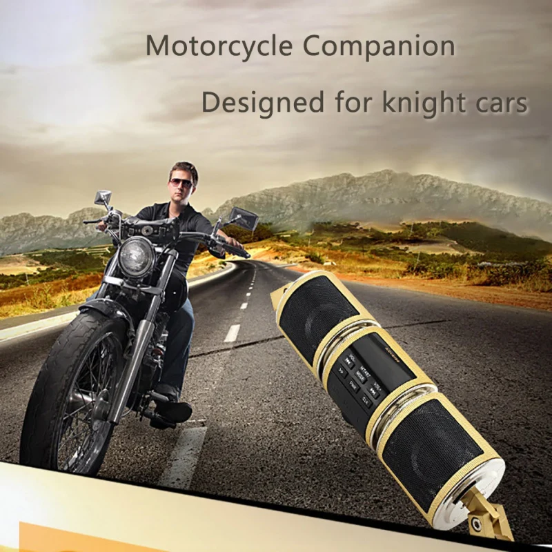 

Waterproof Motorcycle MP3 Player Bluetooth Speaker Audio FM Radio Sound System Stereo Music USB Handlebar Audio Amplifiers
