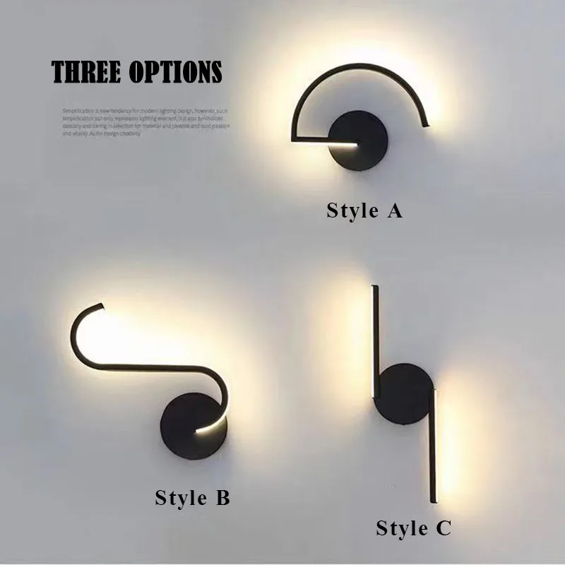 

LED Wall Lamps 9W New Creative Wall light For Living Room Bedroom Bedside Loft Deco Lights Modern Indoor Lighting Fixtures