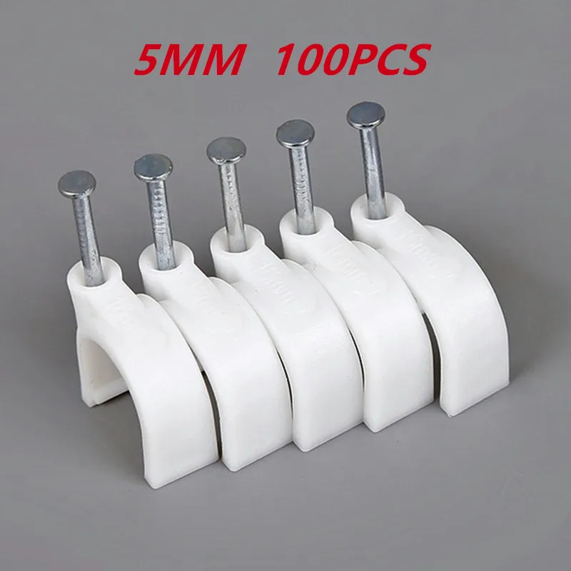 100 шт. 5 мм круглый стальной кабель для ногтей проволока настенные Висячие