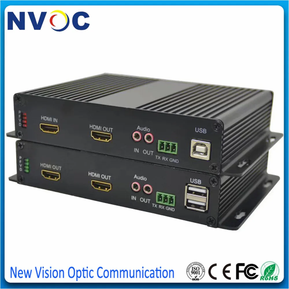 HDMI KVM оптоволоконный преобразователь USB мышь и клавиатура аудио удлинитель SM SX 3G 20