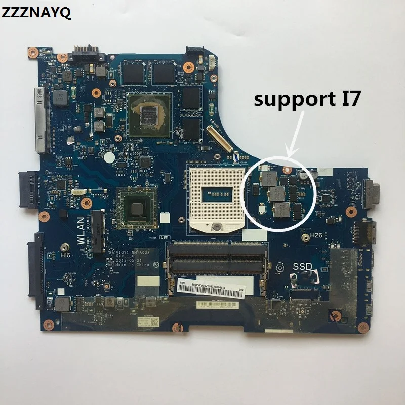 ZZZNAYQ Высокое Качество для lenovo Y51P VIQY1 NM-A032 REV: 1,0 Y510P материнская плата для ноутбука NM-A032 1920*1080 полная тестовая работа