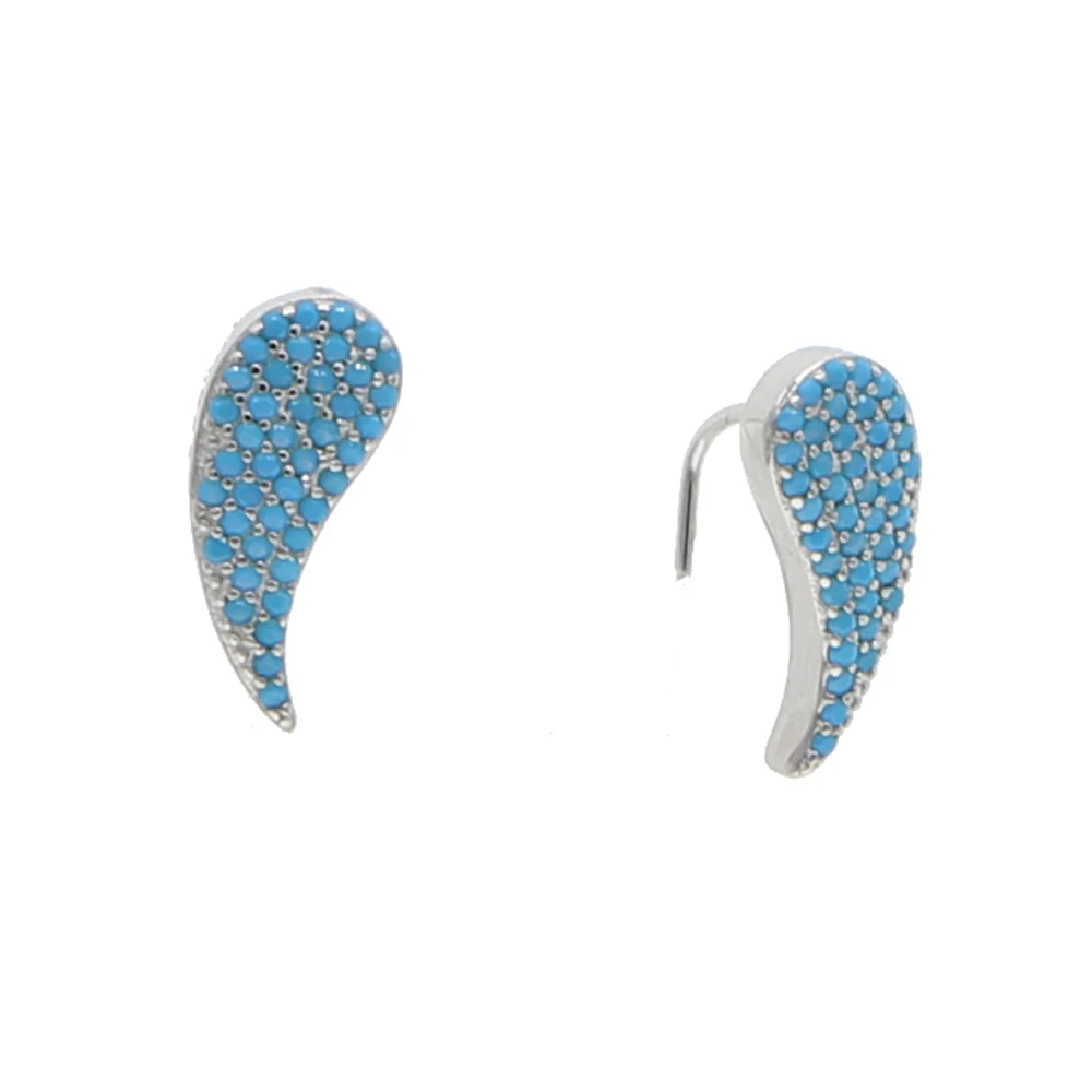 Женские серьги гвоздики из серебра 925 пробы с микрозакрепкой|Серьги-гвоздики| |