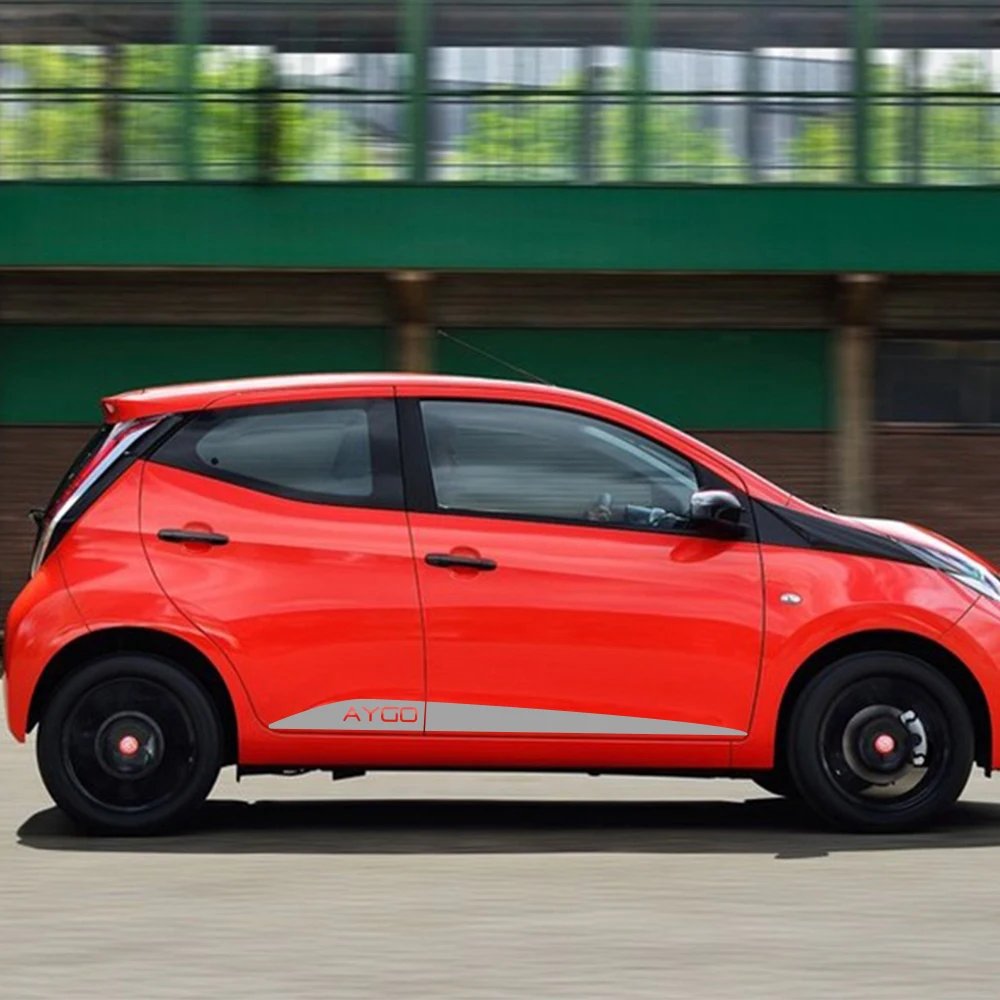 2 шт. длинные боковые полосы для Toyota AYGO | Автомобили и мотоциклы