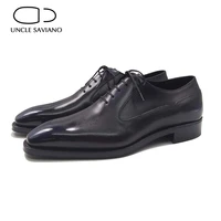uncle saviano oxford wedding man shoes best men dress formal party office handmade designer business genuine leather men shoes