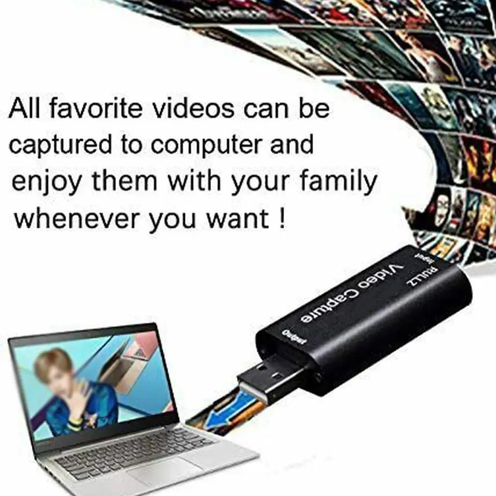 

1080P Video Capture Card USB 3.0 2.0 HDMI-compatibleible Video Grabber Camera For PS4 Record Streaming Camcorder Live DVD Game B