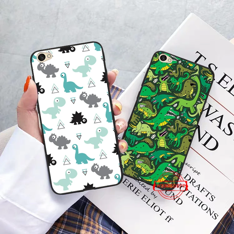 Цветной милый силиконовый чехол 7 Вт с животным динозавром для Xiaomi Redmi 4A 4X 5A 5 Plus S2 6