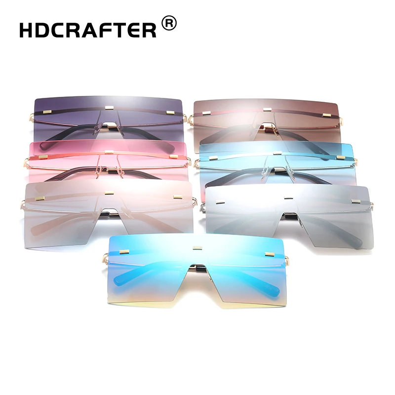 Большие Квадратные Солнцезащитные очки для женщин 2019 Роскошные брендовые модные