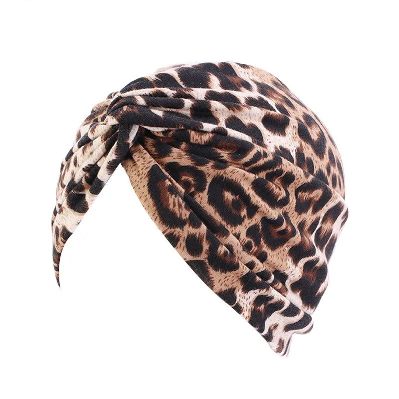 

Arab Muslim Women Hair Turban Pastoral Style Floral Twisted Hat Cotton Headwrap Night Sleep Cap Chemotherapy Hat TB-92