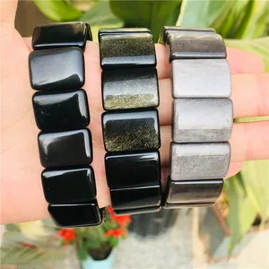Natural crystal silverstone fashion bracelet, top fashion jewelry for men and women, health bracelet jewelry