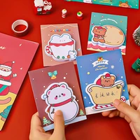 1pcs cartoon christmas bear sticky note cute memo pad stationery n times posted child gifts ofice school supplies 30 sheets