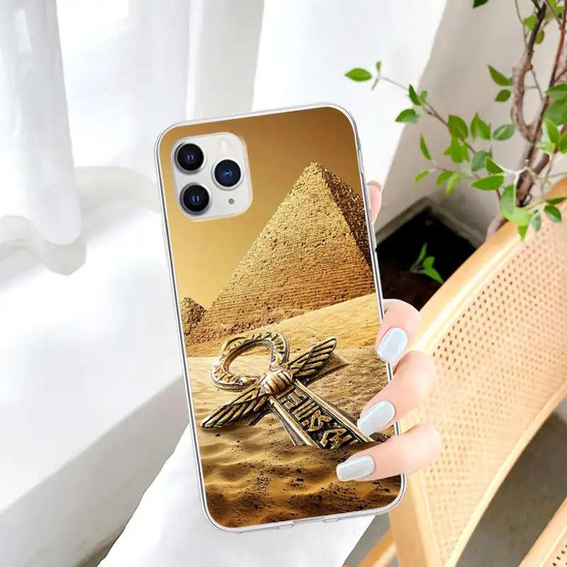 

Egypt Nefertiti Anubis Ankh Transparent Mobile Phone Case For Huawei P20 P40 Lite P30 Pro P Smart 2019 Honor 10 10i 20 Lite