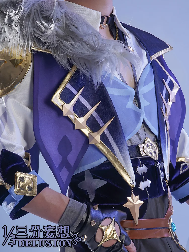 Мужской костюм для косплея рыцарей мондштадта из аниме дженшин влияние униформа